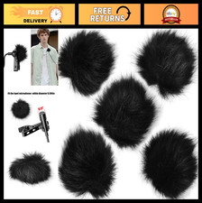 Lapel Microphone Windscreen Muff - Furry Dead Cat Windshield for Lavalier Mic, 5