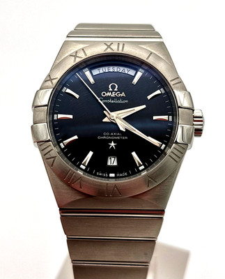 Omega Constellation Day Date Chronometer Edelstahl Ref. 123.10.38.22.01.001