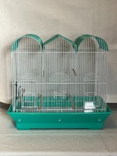 Prevue PetPrevue Hendryx SP1804TR-2 Triple Roof Bird Cage, Teal and White 1/2"