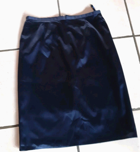 Rock Leicht glänzend in Marine Blau elegant + edel v. Design Schneider Gr 36 - Bild 4 von 5