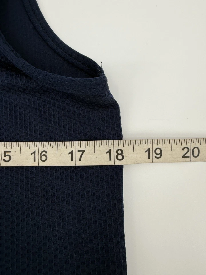 Walmart Employee Vest Size XS Blue Zip Up With Embroidered Spark Logo Pockets - Image 4 of 4