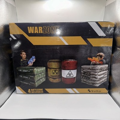 4 Battlezone Inflatables Warzone NinoStar Paintball Props NEW OPEN BOX See Photo