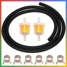 Dirt Bike Fuel Line 5mm Black With Filter For GY6 Scooter Moped ATV Quad Pit Bik