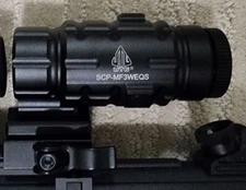 Leapers UTG 3X Magnifier W/Flip To Side QD Mount Adjustable SCP-MF3WQS