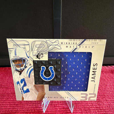 Upper Deck 2002 SPx Edgerrin James Colts Winning Materials Jersey WM-EJ