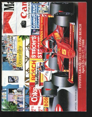 Toyota Grand Prix of Long Beach Race Program 4/17/1988-CART Indy