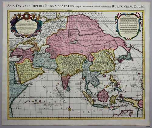 Asia Divided - Delisle / Covens & Mortier 1730 - Original Map - Picture 2 of 3