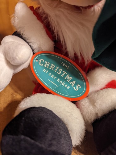 New Vintage 1995 Mickey Mouse Santa Plush 16” Winter Magic Christmas RARE - Picture 2 of 7