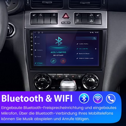 6+128GB Für Mercedes-Benz C-Klasse W203 Android12 Carplay Autoradio GPS NAVI SWC - Bild 9 von 14