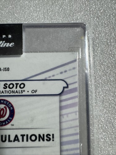 2022 Topps Pristine Pure Power-Auto-Gold Refractor•Juan Soto-OF-Nationals-36/50 - Picture 7 of 10