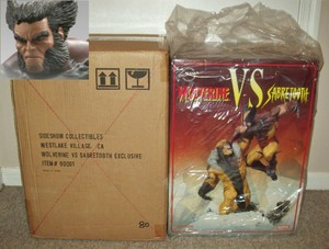 Wolverine Vs Sabretooth #80/300 EXCLUSIVE Rare Sideshow Diorama Statue x-men xm | eBay