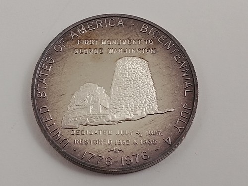 1976 Bicentennial Silver Medal Fort Frederick Washington County MD Monument Coin - Picture 7 of 23