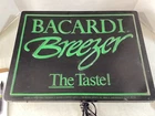 Vintage Bacardi Breezer Lighted Advertising Sign Beer Sign