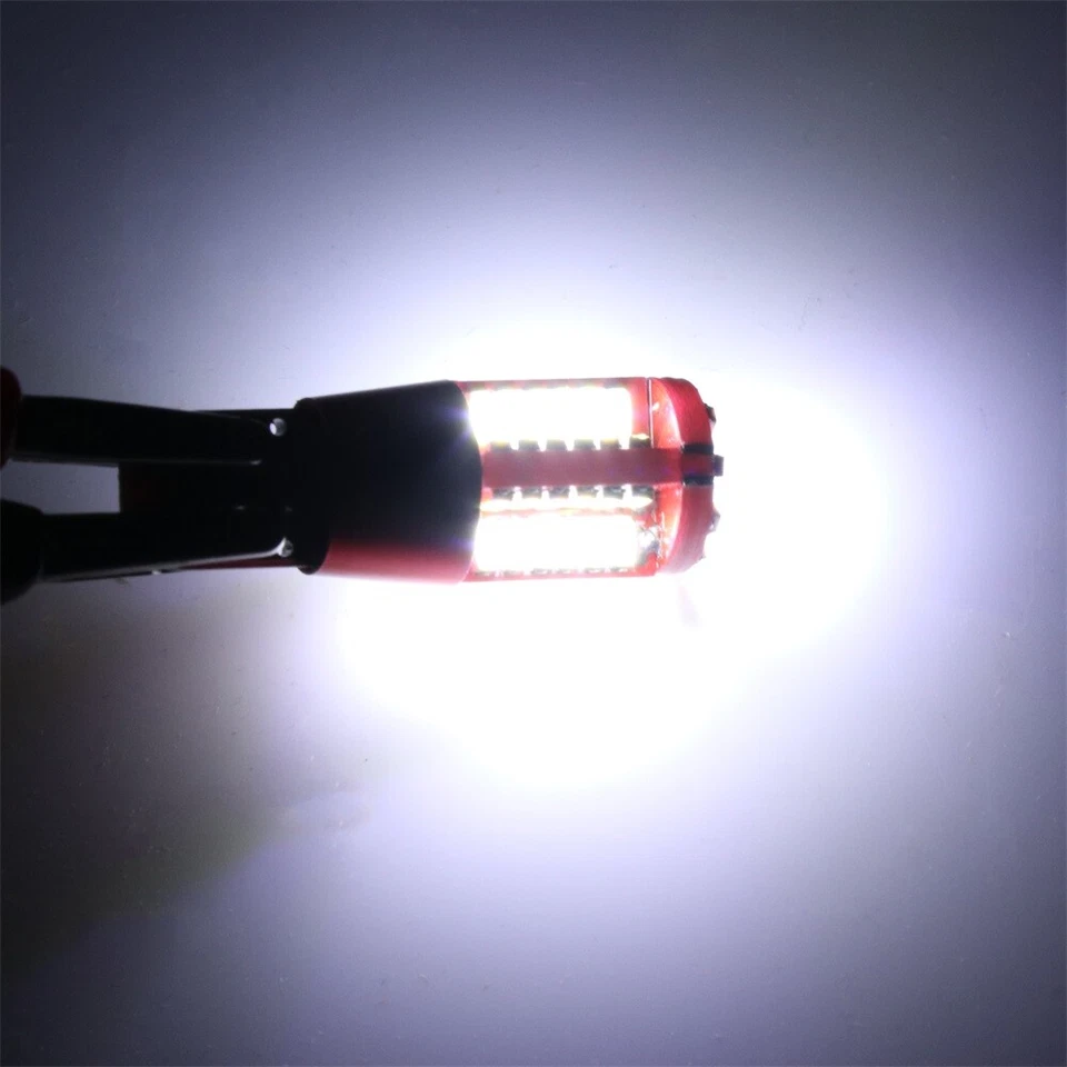 Bombilla LED de reserva de respaldo 2 piezas blanca súper brillante T10/T15 Canbus 57SMD W5W Foto 2 de 4