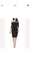 Eliza J | $148 Sparkle Knit Off the Shoulder Dress w/ Ruched Detail – Size 8 EUC