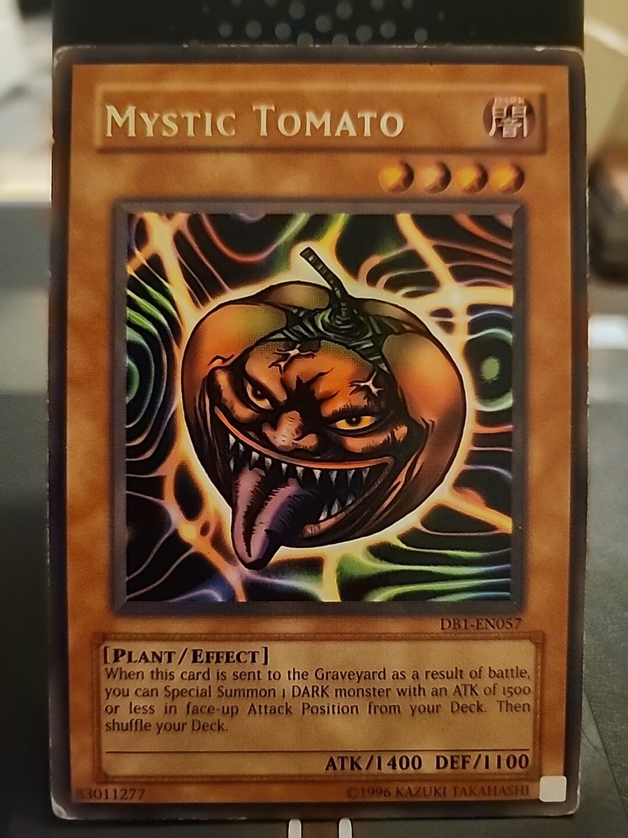 Mystic Tomato - Rare Foil - Yugioh Dark Monster - Vintage | eBay