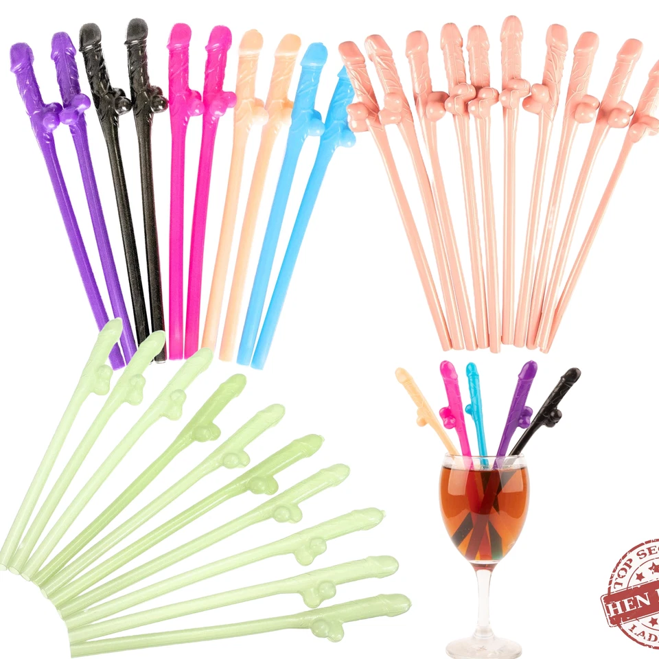 SHATCHI WILLY STRAWS WILLY SUCK HEN PARTY DECORATIONS ACCESSORIES DRINK HEN NIGHT GAMES