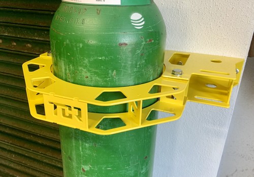Gasflasche Wandhalter Schweißen Argon Gasflaschenhalter Halter Speicherklemme - Bild 3 von 7