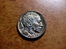 Unknown Artist Well Executed Fine Detail 1936-D HOBO Buffalo Nickel #9 M13