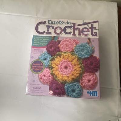 Complete Crocheting Starter Kit for Kids: Hooks, Yarn & Easy Step-By-Step Guide