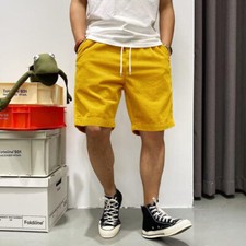 Herren Cord Shorts - Slim Fit Sommerhose Mit Taschen Für Outdoor
