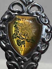Ontario Trillium Flower Ontario Canada Souvenir Spoon