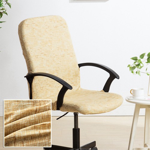 Floral Office Chair Covers Stretch Home Study Computer Rotating Chair Slipcover - Picture 26 of 36