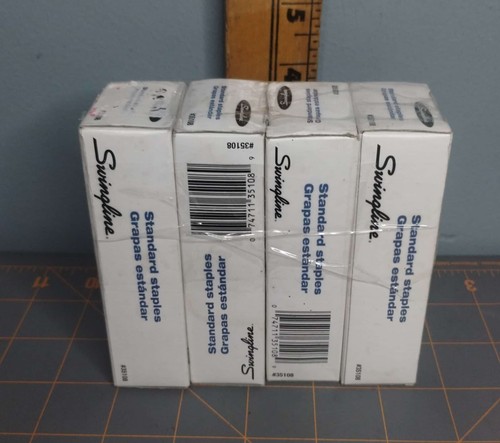 Lot of 4 - Swingline SF1 Standard Staples (5,000 per box) - 第 2/2 張圖片