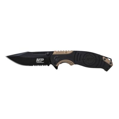 Smith & Wesson M&P SWMP13BSCP Folder Clam Liner Lock Drop Pt. Handle Knife,