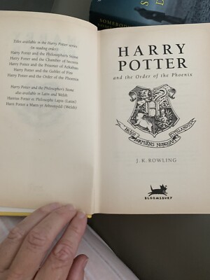 HARRY POTTER J.K.ROWLING ORDER OF THE PHOENIX FIRST EDITION HARD