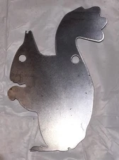 Ar500 Squirrel Silhouette Steel Target Gong 12" X 8" X 3/8"