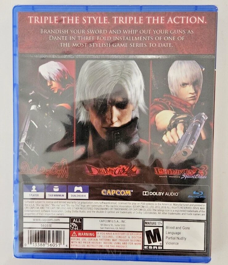 Devil May Cry HD Collection PS4 + 5 [Special Edition] PS5 Brand New Game Bundle - Image 3 of 4