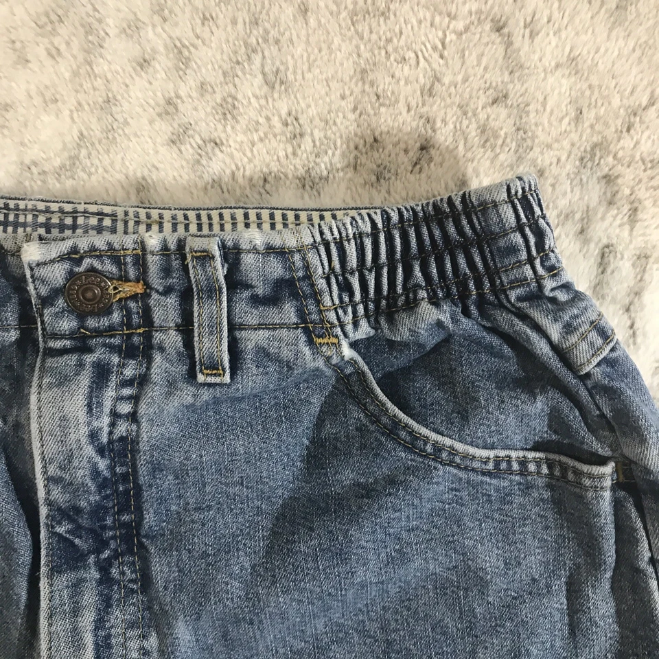 Pantalones Cortos de Jean Lee Denim Corte Años 90 De Colección Para Mujer 26-32 Tiro Alto Mamá Hechos en EE. UU. Elásticos Foto 2 de 4