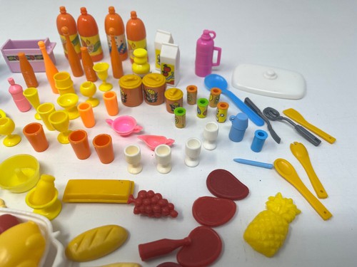 LOT OF VTG BARBIE KITCHEN PICNIC ACCESSORIES FOOD SODA UTENSILS POTS PANS - Picture 4 of 6