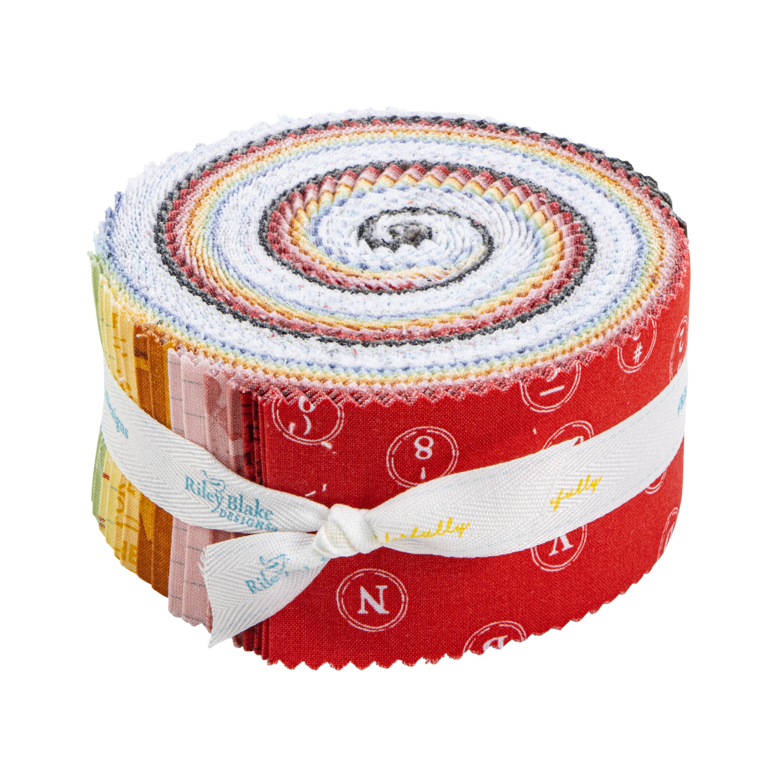 JOURNAL BASICS Jelly Roll 40 Precut 2.5 Strips by J Wecker Frisch for Riley Blake  -image