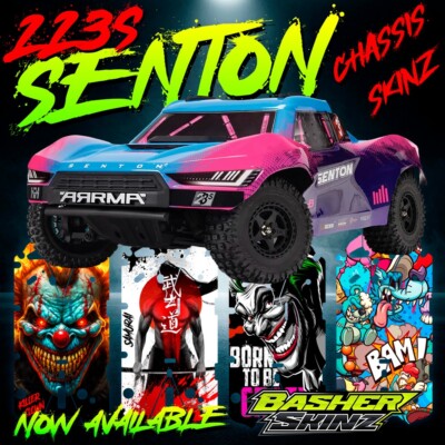 Arrma Senton 223S BLX RC Chassis Skin Protector - VIELE DESIGNS - Aufkleber