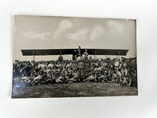 AEREO MILITARI DIVISE PRIMA GUERRA VECCHIA CARTOLINA FOTOGRAFICA