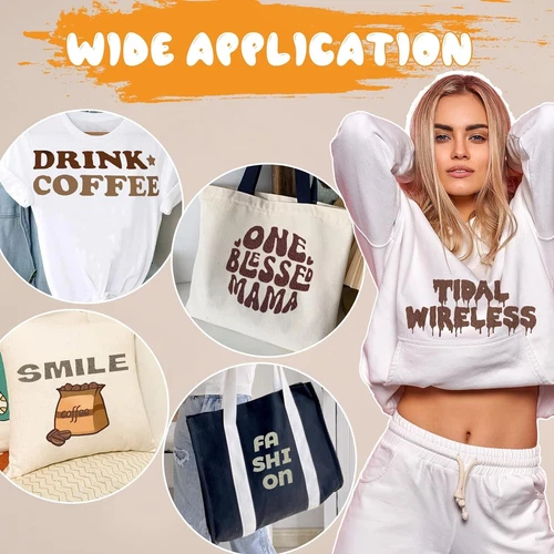 HTV Wärmeübertragung Vinyl Bündel Blätter: 12" x 10" PU Bügelbild Vinyl für T-Shirts - Bild 26 von 26