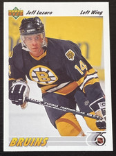 1991-92 Upper Deck Jeff Lazaro Rookie Boston Bruins #364A