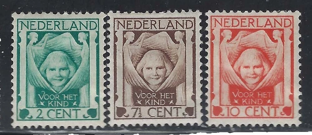 En excelente estado abisagrado Dutch semi-Sellos Postales