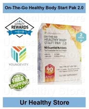 Youngevity On The Go Healthy Body Start Pak 2.0 30ct (2 PACK) - Complete Health