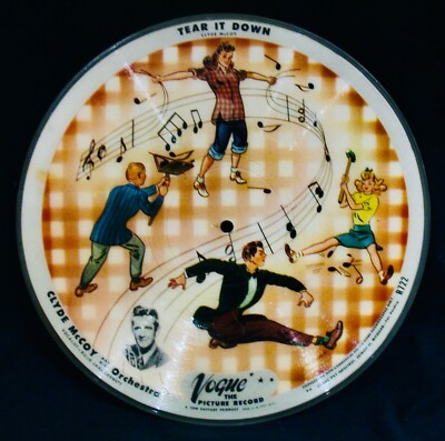 Vogue Picture Disc~#R722~Tear It Down + Put That Ring On My Finger~Clyde McCoy