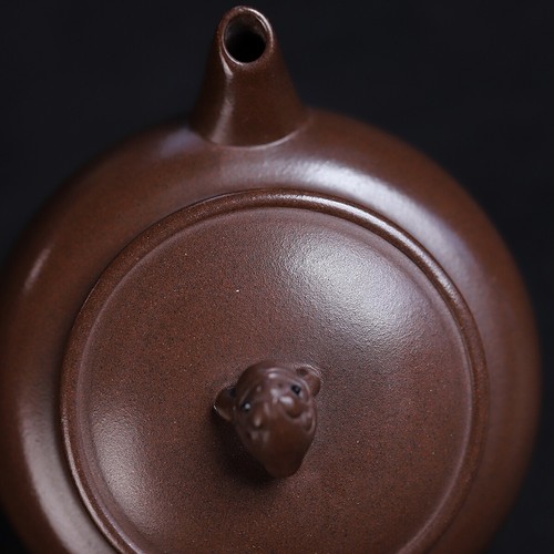 Chinese Tea Pot Marked 7 Infuser Holes Authentic Yixing Zisha Pot 160ml Handmade - Picture 3 of 12