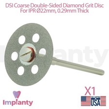 Dental Coarse Double Sided Diamond Grit Flexible Disc 6 Holes IPR  22mm