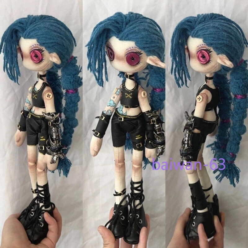 League of Legends Arcane Jinx Handmade Doll and Toy Collectibles
