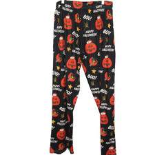 Snoopy Peanuts Halloween Lounge PJ Pants Brief Insanity Large Black Pumpkins