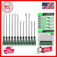 12-Piece Pick and Hook Tools Set, Pick Tool Set Car Auto Oil Seal/O-Ring Seal...