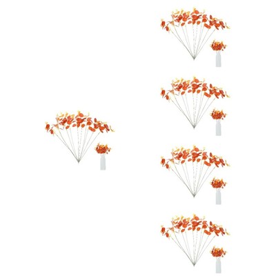  50 PCs künstlicher Eukalyptusblätter Faux Eucalyptus Picks Blütenanordnung