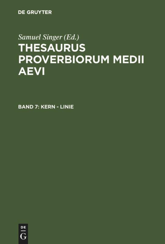 Thumbnail - Kuratorium Singer Der Sagw | Kern - Linie | Buch | Polyglott (1998) |