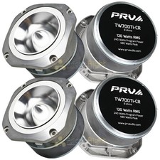 PRV 4" Pro Audio Super Bullet Tweeters 120W RMS Power 8 Ohm TW700Ti-CR 4 Pack